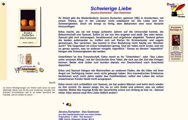 Vorschau von www.leser-service.de, Jessica Durlacher: Das Gewissen