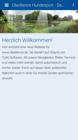 Vorschau der mobilen Webseite www.obedience.de, Obedience-Portal