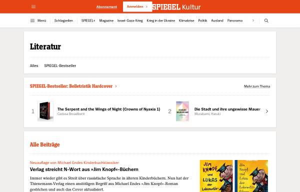 Vorschau von gutenberg.spiegel.de, Projekt Gutenberg DE