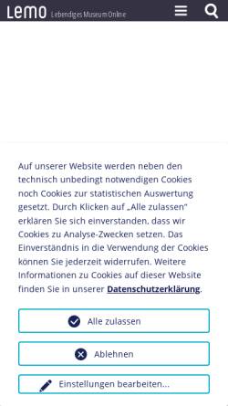 Vorschau der mobilen Webseite www.dhm.de, LeMO Biografie - Biografie Franz Kafka
