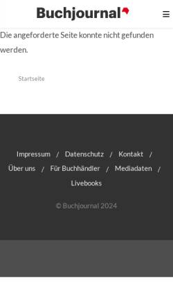 Vorschau der mobilen Webseite www.buchjournal.de, In jedem Fremden wohnt ein Gott