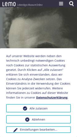 Vorschau der mobilen Webseite www.dhm.de, Egon Erwin Kisch