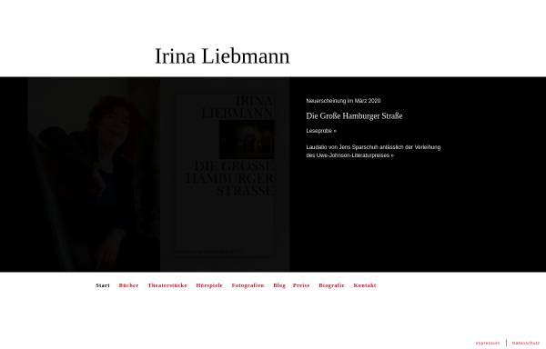 Vorschau von www.irina-liebmann.de, Irina Liebmann