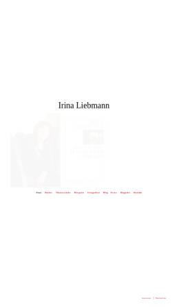 Vorschau der mobilen Webseite www.irina-liebmann.de, Irina Liebmann
