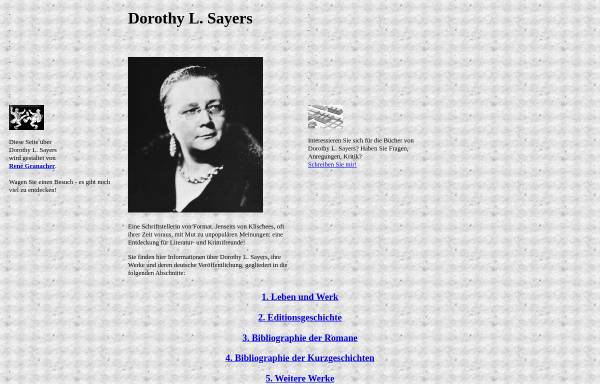 Vorschau von www.sayers.de, Dorothy L. Sayers