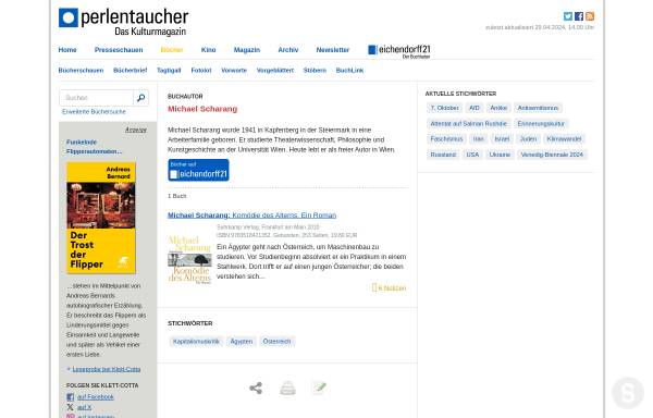 Vorschau von www.perlentaucher.de, Michael Scharang