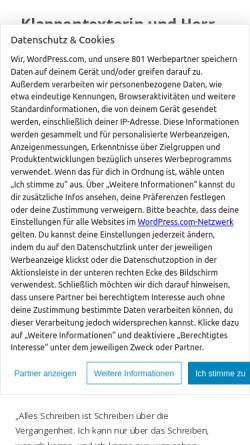Vorschau der mobilen Webseite klappentexterin.wordpress.com, Bernhard Schlink: Gedanken über das Schreiben