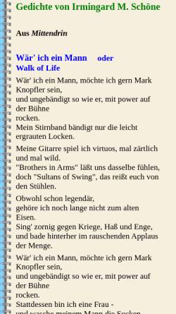 Vorschau der mobilen Webseite www.alb-neckar-schwarzwald.de, Gedichte von Irmingard M. Schöne