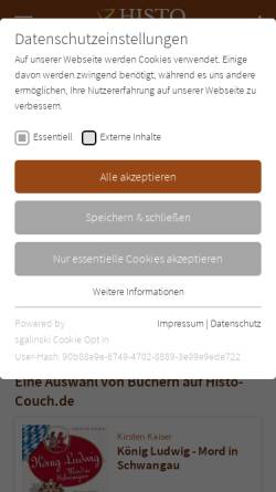 Vorschau der mobilen Webseite www.histo-couch.de, Maren Winter