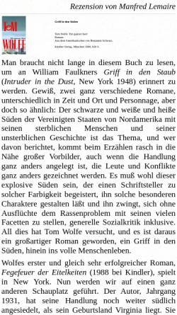 Vorschau der mobilen Webseite www.luise-berlin.de, Tom Wolfe: Ein ganzer Kerl
