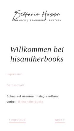Vorschau der mobilen Webseite www.hisandherbooks.de, His & her books