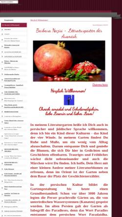 Vorschau der mobilen Webseite barbara-naziri.npage.de, Barbara Naziri - Literaturgarten der Aramesh
