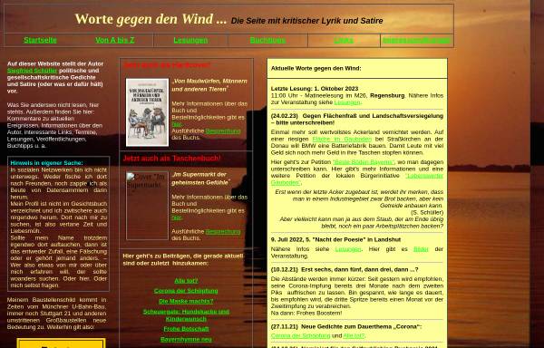 Vorschau von www.worte-gegen-den-wind.de, Worte gegen den Wind