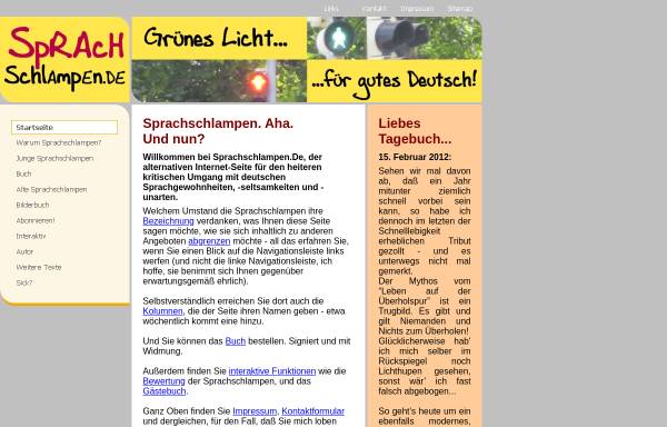 Vorschau von www.sprachschlampen.de, Sprachschlampen.de