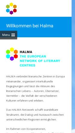 Vorschau der mobilen Webseite www.halma-network.eu, HALMA Network