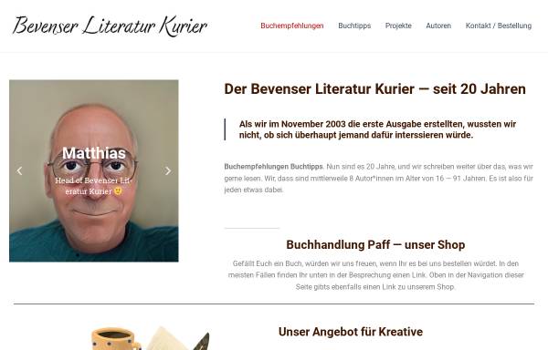 Vorschau von www.leseberater.de, Buchtipps - die schönsten Romane