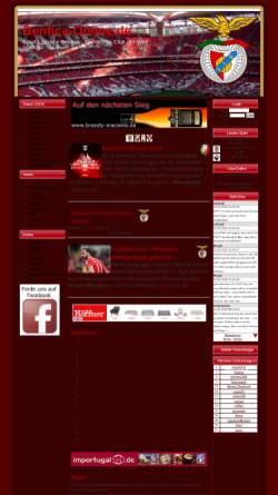 Vorschau der mobilen Webseite www.benfica-online.de, Sport Lisboa e Benfica - Fanpage