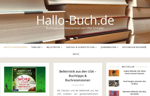Vorschau von www.hallo-buch.de, hallo-buch.de - Rezensionen von Silke Schröder