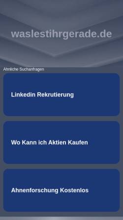 Was lest ihr gerade