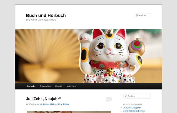 Vorschau von www.buch-hoerbuch.de, Buch- und Hörbuchblog