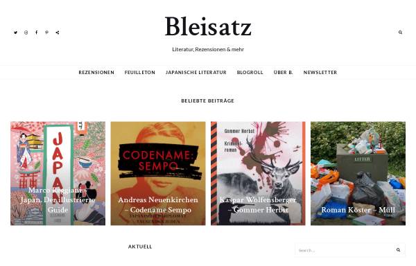 Vorschau von www.bleisatz.blog, Bleisatz