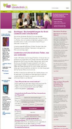 Vorschau der mobilen Webseite www.mein-literaturkreis.de, Mein Literaturkreis, Kerstin Hämke