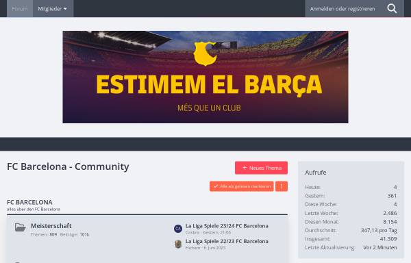 Vorschau von www.fcbarcelona.ch, FC Barcelona Community