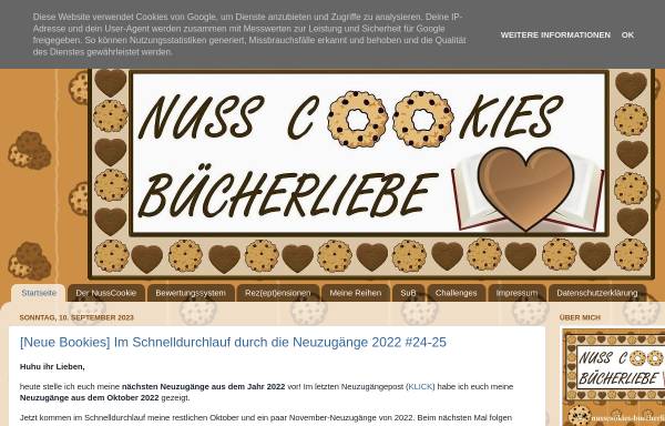 Vorschau von nusscookies-buecherliebe.blogspot.de, NussCookies-Bücherliebe