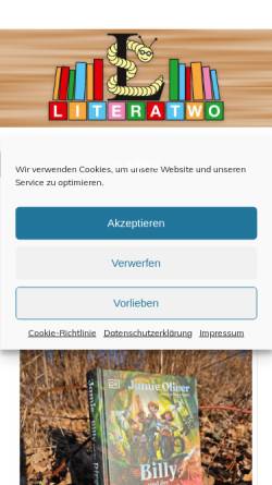 Vorschau der mobilen Webseite literatwo.de, Literatwo