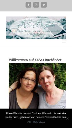 Vorschau der mobilen Webseite kasasbuchfinder.de, Ka - Sa`s Buchfinder