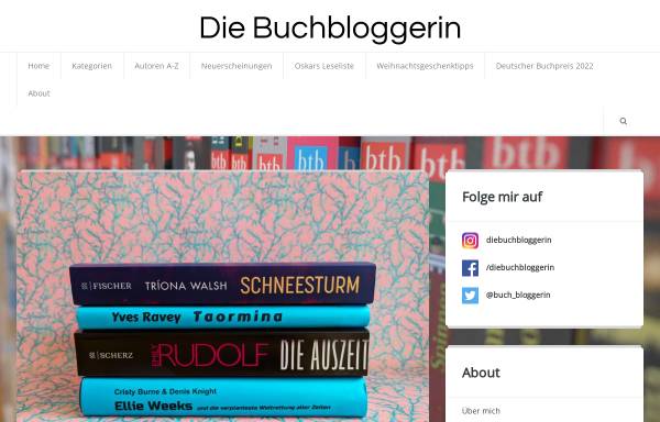 Vorschau von www.diebuchbloggerin.de, Die Buchbloggerin