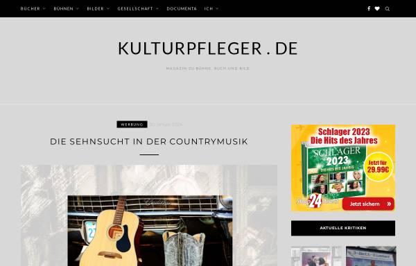 Vorschau von www.kulturpfleger.de, Kultrurpfleger.de - Das Onlinemagazin zu Bühne, Buch und Bild