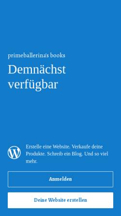 Vorschau der mobilen Webseite primeballerina.wordpress.com, Primeballerina's books