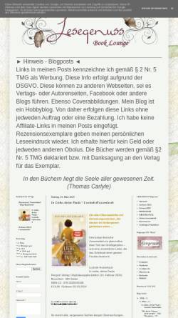 Vorschau der mobilen Webseite www.lesegenuss.blogspot.de, Lesegenuss