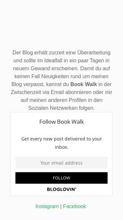 Vorschau der mobilen Webseite book-walk.de, Book Walk