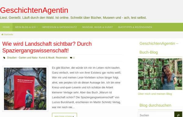 Vorschau von blog.geschichtenagentin.de, GeschichtenAgentin