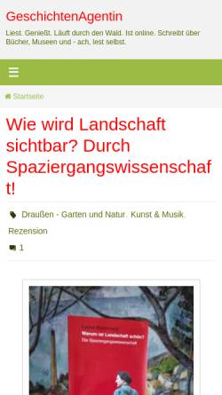 Vorschau der mobilen Webseite blog.geschichtenagentin.de, GeschichtenAgentin