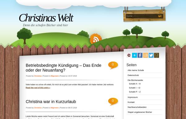 Vorschau von www.christinas-buchwelt.de, Christinas Buchwelt