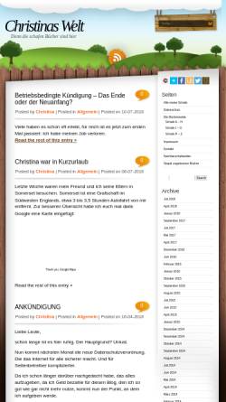 Vorschau der mobilen Webseite www.christinas-buchwelt.de, Christinas Buchwelt