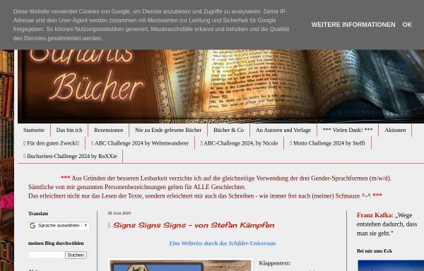 Vorschau von buecher-von-suhani.blogspot.de, Suhanis Bücher