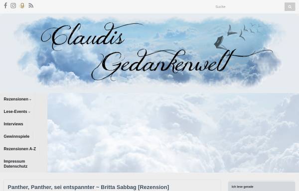 Vorschau von www.claudis-gedankenwelt.de, Claudis Gedankenwelt