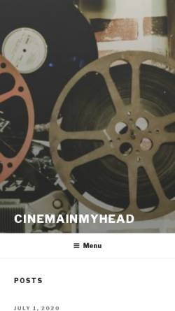 Vorschau der mobilen Webseite www.cinemainmyhead.de, Cinema in my head