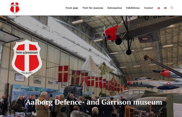 Vorschau von www.forsvarsmuseum.dk, Aalborg Verteidigungs- und Garnisonsmuseum