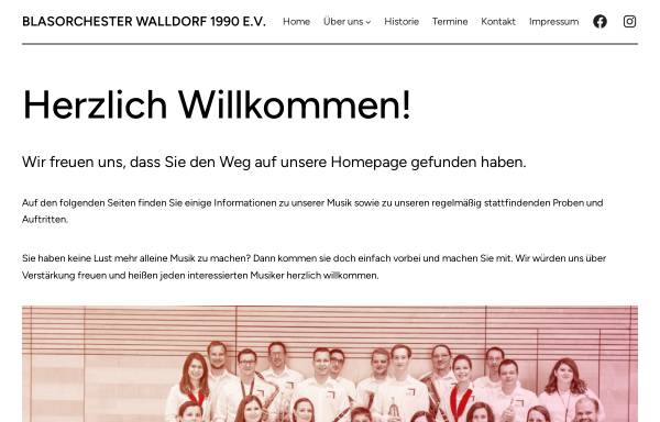 Vorschau von www.blasorchester-walldorf.de, Blasorchester Walldorf 1990 e.V.