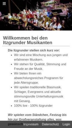 Vorschau der mobilen Webseite www.musikverein-rattelsdorf.de, Musikverein Rattelsdorf e.V.
