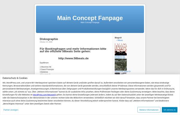 Vorschau von mainconcept.wordpress.com, Main Concept Fanpage