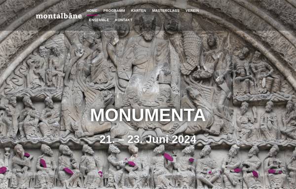 Vorschau von www.montalbane.de, Montalbane - Internationale Tage der mittelalterlichen Musik