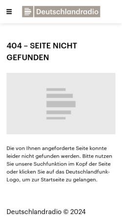 Vorschau der mobilen Webseite www.dradio.de, Glut und Kälte