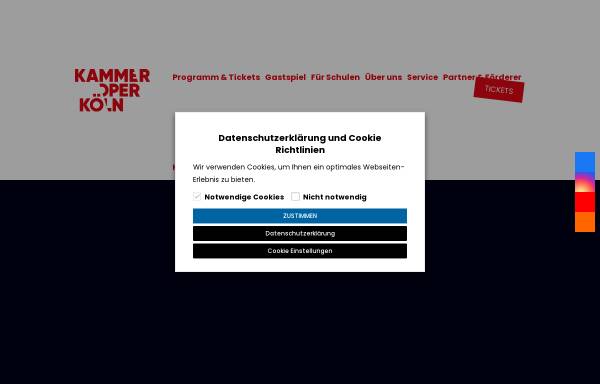 Vorschau von www.kammeroper-koeln.de, Kammeroper Köln