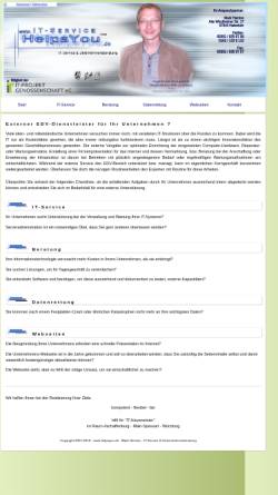 Vorschau der mobilen Webseite www.helpsyou.de, IT-Service & Unternehmensberatung, Mark Heintze